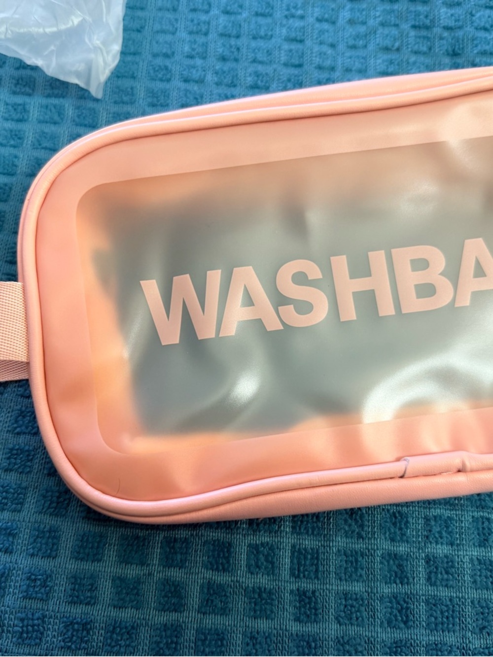 Peach Pink Washbag Travel Toiletry Pouch